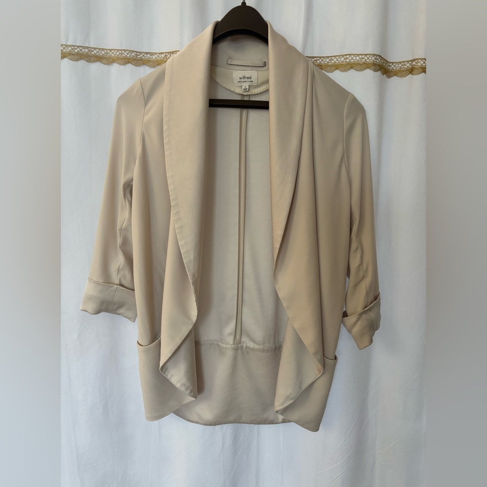 Wilfred Aritzia Womens Chevalier Open Front Blazer Jacket